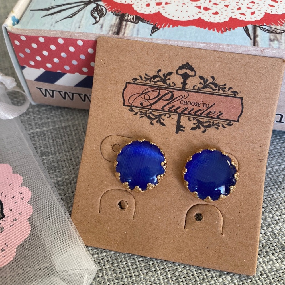 Plunder Blue Stone earrings